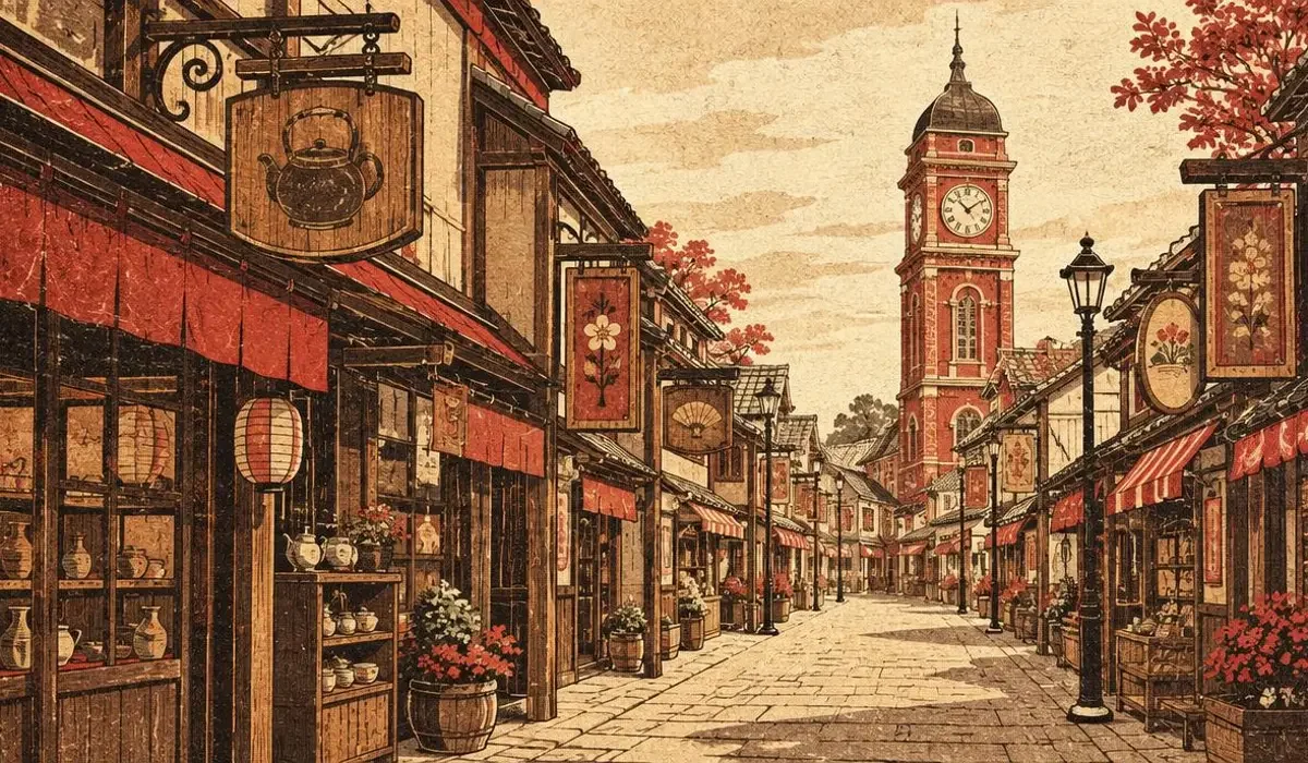 经典漫画 街区街景 3d漫画 经典漫画 街区街景插画